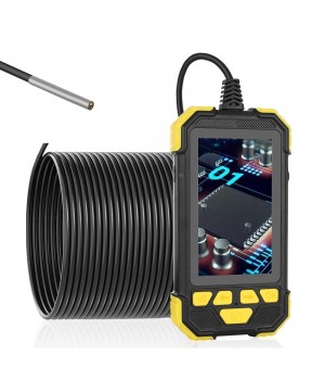 3 9mm 1080P HD Lens Borescope Camera 4 3 Inch IPS Industrial Ultra  Clear Pipeline with Screen Automotive Professional Industrial Borescope Waterproof Hard Wire