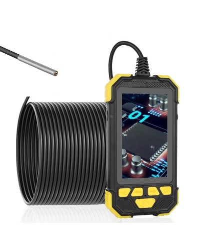 3 9mm 1080P HD Lens Borescope Camera 4 3 Inch IPS Industrial Ultra  Clear Pipeline with Screen Automotive Professional Industrial Borescope Waterproof Hard Wire