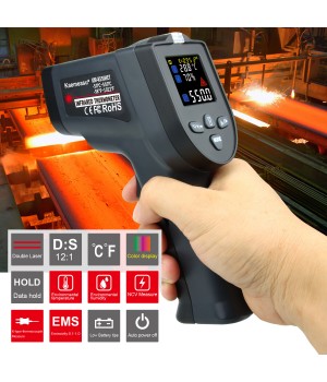 Upgraded   50 550 Non  contact Dual Laser Infrared Thermometer Multifunctional Industrial Temperature Measuring Tool with K  type Thermocouple