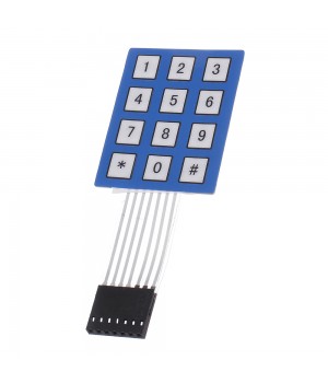 4 x 3 Matrix Array 12 Key Keypad Keyboard Sealed Membrane 4 3 Button Pad with Sticker Switch for