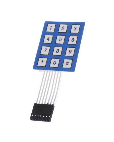 4 x 3 Matrix Array 12 Key Keypad Keyboard Sealed Membrane 4 3 Button Pad with Sticker Switch for