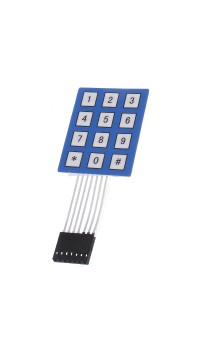 3pcs 4 x 3 Matrix Array 12 Key Keypad Keyboard Sealed Membrane 4 3 Button Pad with Sticker Switch