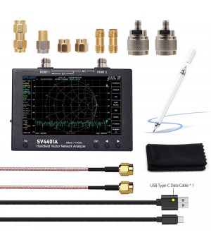 SV4401A 50KHz  4400MHz Vector Network Analyzer 7 inch Touch Screen 100db Dynamic NanoVNA Vector Network Analyzer