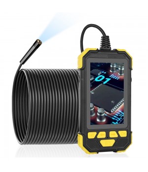 5 5mm 1080P HD Lens Borescope Camera 4 3 Inch IPS Industrial Ultra  Clear Pipeline with Screen Automotive Professional Industrial Borescope Waterproof Hard Wire