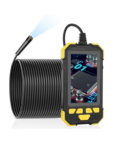 5 5mm 1080P HD Lens Borescope Camera 4 3 Inch IPS Industrial Ultra  Clear Pipeline with Screen Automotive Professional Industrial Borescope Waterproof Hard Wire