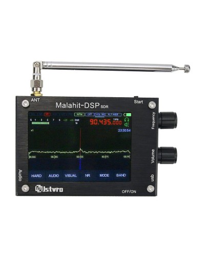 50KHz  2GHz 3 5Inch LED Receiver Malahit SDR DSP Software Radio Registered Edition Radio Bulit  in Speaker