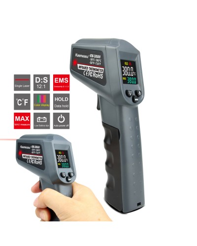 KAEMEASU   50  550   58  1022 Multifunctional Color Screen Infrared Thermometer Laser Industrial Temperature Measurement