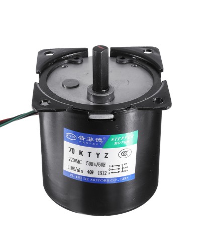 70KTYZ AC 220V 15 30 50 100rpm Electric Synchronous Motor 40W Permanent Magnet Motor Motor