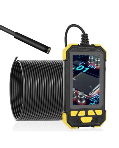 8mm 1080P HD Lens Borescope Camera 4 3 Inch IPS Industrial Ultra  Clear Pipeline with Screen Automotive Professional Industrial Borescope Waterproof Hard Wire