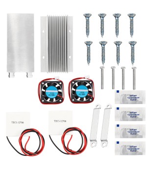 12V Thermoelectric Peltier Semiconductor Refrigeration Water Cooling System Fan Kits