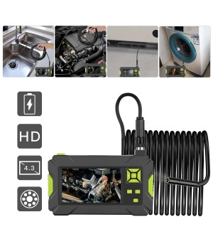 P30 4 3inch High  definition 1080P Display Screen Borescope IP67 Waterproof 2M 5M 10M Green Hand  held Industrial Borescope