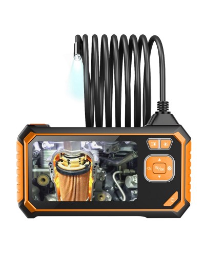 Inskam113  1 Single  len 1 5 10M Borescope HD 1080P Hard Wire 4 3  inch Large Screen   IP67 Waterproof for Car Sewer Air Conditioner Mechanical Maintenance