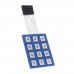 5pcs 4 x 3 Matrix Array 12 Key Keypad Keyboard Sealed Membrane 4 3 Button Pad with Sticker Switch