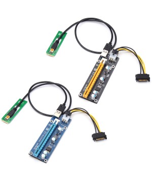 VER006C 0 6m M2 NGFF To 16X SATA 15PIN PCI  E 1X To PCI  E 16X USB 3 0 Cable Mining Riser Card